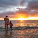 Looking into the sunset